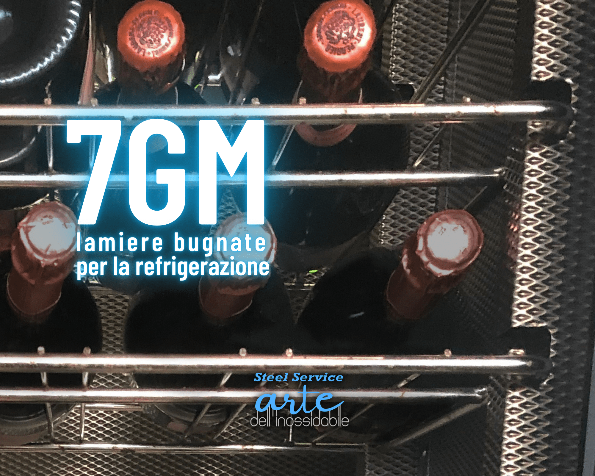 Lamiere bugnate: vantaggi, usi e applicazioni degli inox rigidizzati 7GM® nella refrigerazione